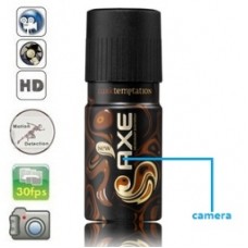 2K HD 32GB Axe Perfume Bottle Camera Remote Control On/Off And Motion Detection Record
