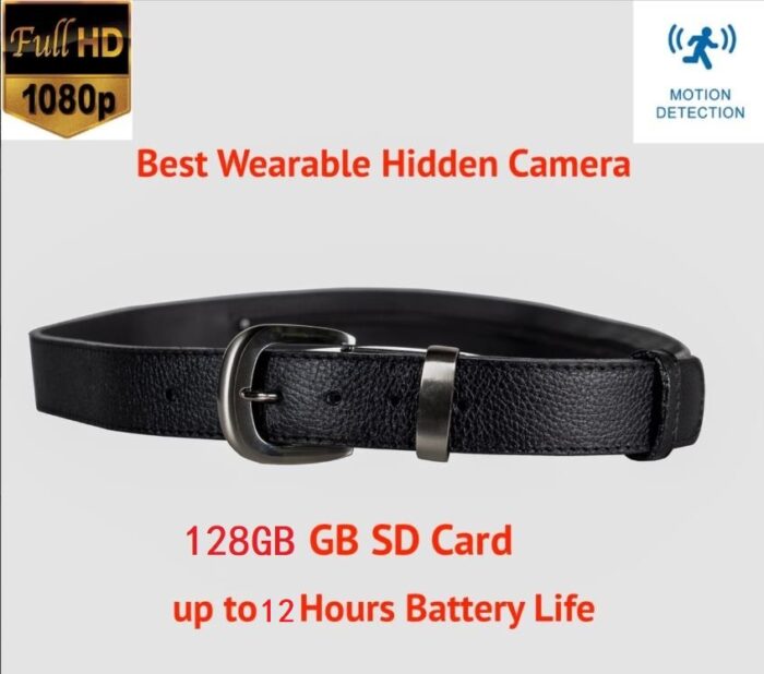 Full HD Belt Body Wearable Hidden Camera DVR 128GB
